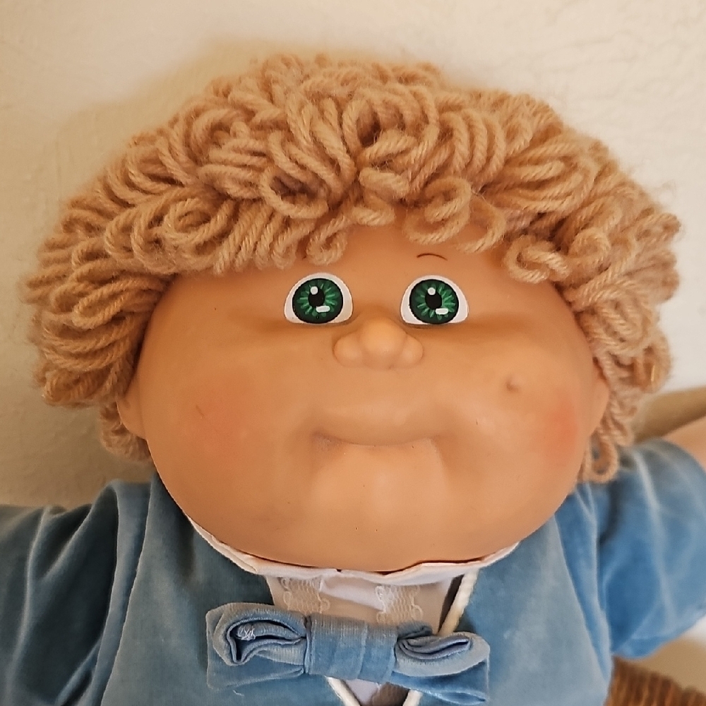 Vintage Cabbage Patch Kid Doll Blonde Blue Clothes Appalachian Coleco 1978-1982 - Picture 5 of 16